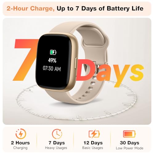 Smart Watch for Women Men, Alexa Built-in, 1.83" HD Touchscreen Fitness Tracker with Bluetooth Calling, Fitness Watch with Sleep Monitor, 100+ Sports Modes, IP68 Waterproof Smartwatch for Android iOS