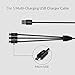 FRiEQ 3 in 1 High Speed Multi-Charging Micro USB Cable (3.3ft/1M) - Micro USB 2.0 A Male to Micro B Charger CableThis Cable does not Sync Data