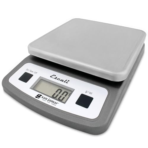 San Jamar SCDG2LP Low-Profile Digital Food/Kitchen Scale, 2lb Capacity