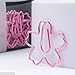 Gappitv Shoppingmoon Flower Paper Clips Metal Card File Clips for School Office Wedding Decoration (Pink) Pack 12pcs