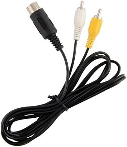 WICAREYO AV Audio Video Composite TV Cable, Compatible for Genesis 1 Mega Drive 1, black - Image 3