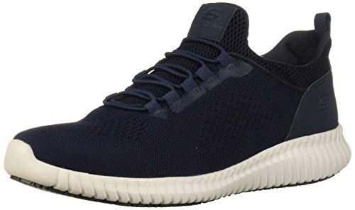 Skechers Men's Cessnock Food Service Shoe, Navy, 9.5 M US