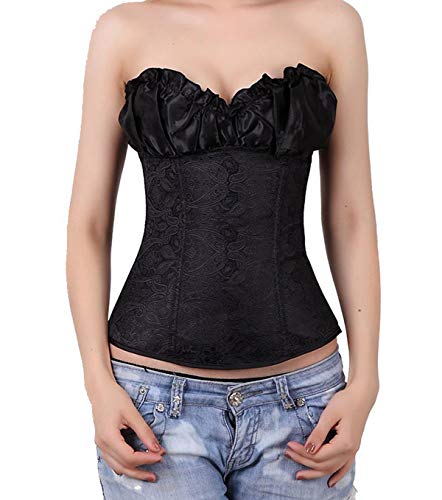 Beauty-You-Donna-Sexy-Overbust-allacciatura-corpetti-con-G-String