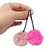 Honbay Hair Ties, 12PCS Korean Cute Pom Pom Ball Elastic Hair Ties PomPom Hair Bands Seamless Hair Ropes Ponytail Holders, 6 (A)