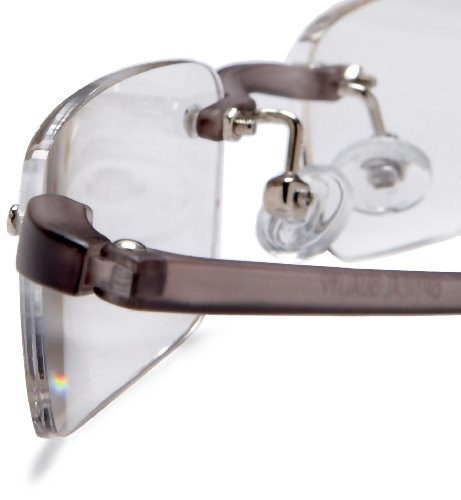 Visualites 201 Reading Glasses,Smoke Frame/Clear Lens,1.75 Strength,48 mm