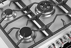 Empava 36 in. Pro Style Slide-In Gas Range with