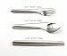 VICBAY 4 Pieces Stainless Steel Flatware Set, Knife Fork Spoon Chopsticks Set, Travel Camping Cutlery Set with Neoprene Case, Reusable Lunch Box Utensils, Portable Travel Silverware Set