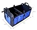 ANTEQI Trunk Organizer With Rope Handles,Compartment Board Foldable Great For Home,Car, SUV (Blue-1)