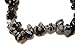 Sublime Gifts 1pc Snowflake Obsidian Natural Healing Crystal A+ Quality Chip Gemstone 7 Inch Stretch Bracelet