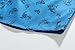 SSLR Men's Shark Prints Casual Button Down Short Sleeve Shirts (X-Large, Gentian Blue)