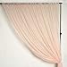 Tableclothsfactory 10FT Fire Retardant Blush Sheer Voil Curtain Panel Backdrop - Premium Collection