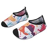 L-RUN Kids Swim Water Shoes Barefoot Aqua Socks Shoes for Beach Pool Surfing Yoga