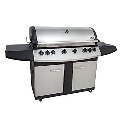 Mayer Barbecue Zunda Gasgrill MGG-361 Pro Grillwagen mit 6 Hauptbrennern, 1 Infrarot Backburner, 1 Seitenbrenner, XXL…