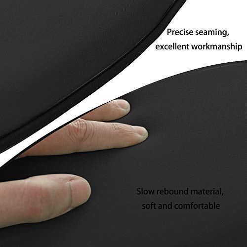 Pannow Memory Foam Kneeling Pad - Extra Large 20" x 12" Garden Kneeler for Gardening, Bath Kneeler for Baby Bath Tub, Kneeling Mat for Gym Yoga,THICKEST 1.8" (Black) - Thumbnail 2