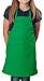 KNG Kids Cooking Apron for Girls and Boys – Small, Kelly Green