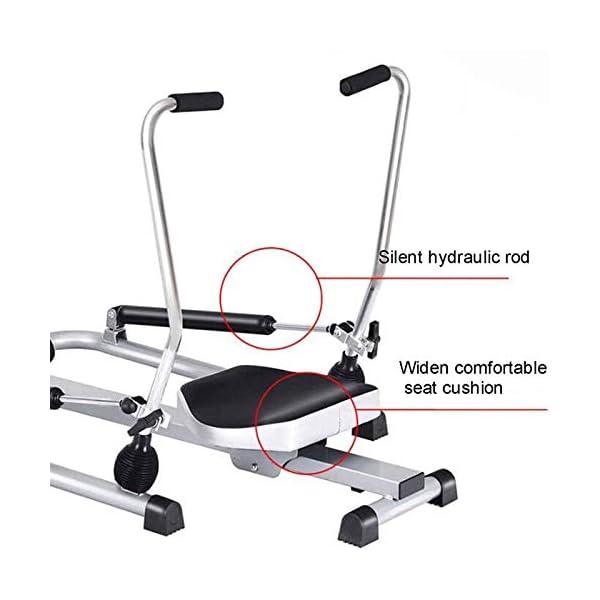 BZLLW Hydraulic Rowing Machine Home Use,Super Silent Indoor Portable Rower,Home Gym Foldable Rowing Machine,with LCD…