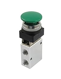urbest 13 mm Rosca 2 Posición 3 Way Control Manual Mushroom Botón Aire neumática mecánica Válvula