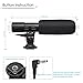Camera Microphone, EIVOTOR Mic-01 3.5mm Digital Video Recording Microphone for D-SLR Camera, Black