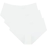 WANDER Womens Seamless Underwear No Show Cool Stretch Hipster Panties Low No Panty Line 3 Pack