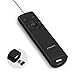 Presentation Remote, PISEN Pointer Presenter Rechargable 2.4GHz PPT Clicker, Multi-Function Fly Mouse 2500mAh Power Bank Wireless Presenter Remote for Computer, MacBook, Projector (Black)
