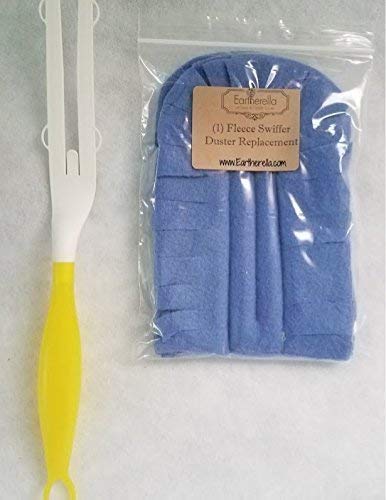 BLUE fleece Duster refill replacement, washable, reusable, eco-friendly