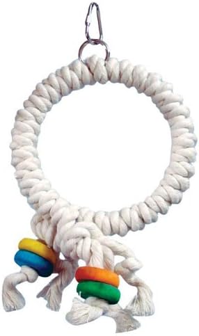 Zoo-Max Cotton Ring Bird Toy, 5 x 10-Inch