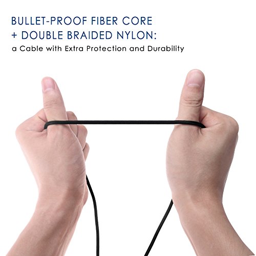 6.6ft BigBlue MFi Certified Fits Lifeproof Case, Ultra High Strength Lightning Cable For iPhone 7 iPad Pro iPod Pill+ And More (Black) - Thumbnail 7