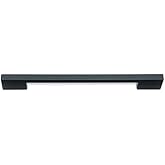 Atlas Homewares A826-BL 8-5/8-Inch Euro-Tech Collection Thin Square Rail Pull, Matte Black