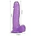 Tracy's Dog Realistic Dildos Jelly Dong, Crystal Dildo for Beginners with Strong Suction Cup, 7.8