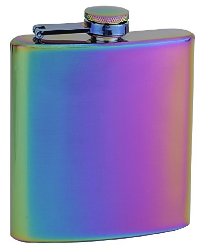 Top Shelf Flasks Rainbow Colored "Unicorn" Hip Flask 6 Oz