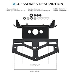 KEMIMOTO Compatible with Grom Fender Eliminator