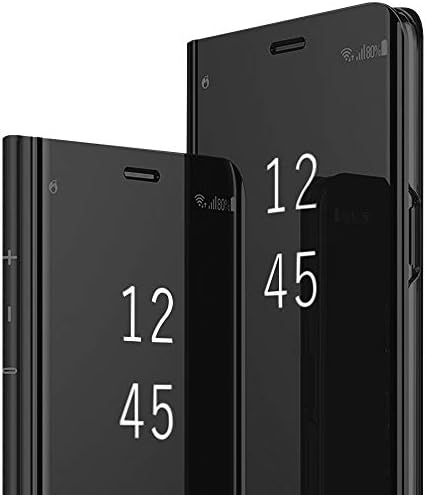 Case for Samsung Galaxy S7 Edge Hard PC+ PU Mirror Transparent Clear View Flip Stander Protective Cover for Galaxy S7