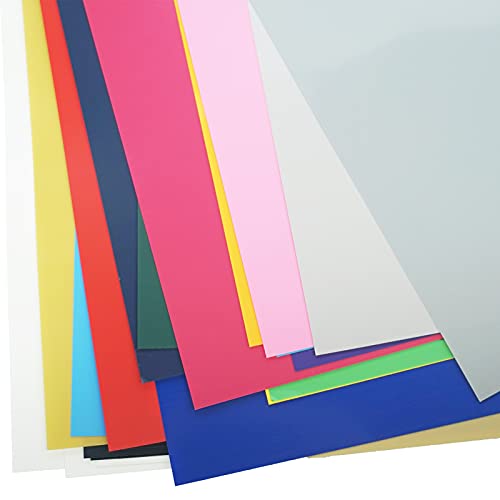 Puiasest Plotterfolie Textil,Plotter Vinylfolie Selbstklebend Pastell,Plotterfolie Selbstklebend, 25 Pack Flexfolie für Aufbügeln von T-Shirts Anderen Stoffen Stoffe (20 Farben, 30.5x25.4cm)