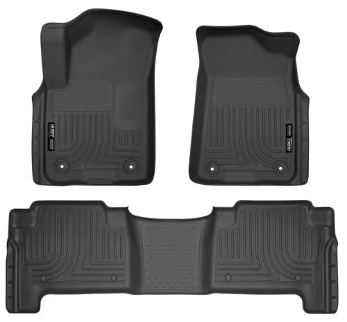 Husky Liners Tappetini Weatherbeater | Adatto per Infiniti QX80/Nissan Armada 2019-2024 | Anteriore e 2a fila, 3 pezzi neri - 95671