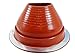 Dektite #6 Red Silicone Metal Roof Pipe Flashing, High Temp, Round Base, Pipe OD 5