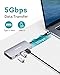 USB C Docking Station Adapter, Falwedi 9 in 1 Dongle with Ethernet, 4K@30Hz HDMI, USB-C PD 3.0, USB-C Data Port, USB-A 3.0, SD/TF Card Reader, Compatible for MacBook Air Pro and Other Type C Laptops