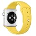 38mm Apple Watch Band, Perman Sports Comfort Smooth Silicone Smart Watch Replacement Bracelet Strap Band Watchband for Apple Watch Yellow