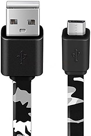Micro-USB to USB Cable - 3.3 Feet (1 Meters), Supports 2.4A Charging Current. (Camouflage Grey)