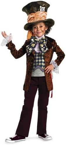 Boys Deluxe Disney Alice In Wonderland Movie Mad Hatter Costume Size Small