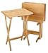 Winsome Wood Alex Snack Table Natural Set 5 Pc, 25.98 inches