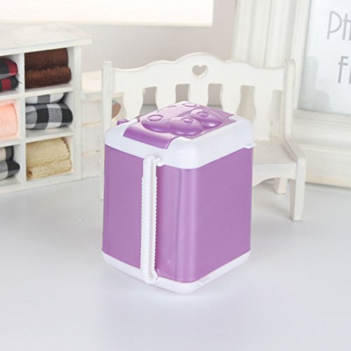 image for Slendima Silicone Cute Washing Machine Mini Washer Toy for Doll House 