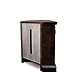 Leick Home Chocolate Cherry Corner TV Stand, 60 inch, Brownbronze