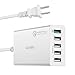 [Qualcomm Quick Charge 3.0] USB Wall Charger Desktop Charging Station 5-Port, G-TING USB Power adapter 60W/6.4A with PowerSQ Technology for iPhone Plus iPad Pro Air 2 mini, LG, Nexus, HTC and More