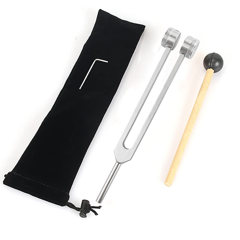 VOANZO Aluminum Alloy Tuning Fork for Healing with Reflex Hammer for Taylor Percussion Hammer Mallet