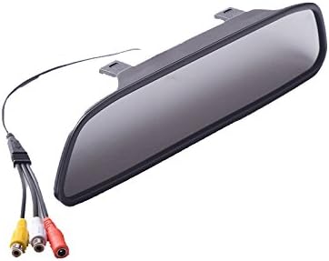 Reversing Camera Monitor, Rear View Monitor for Cars, Clip-On Car Rearview Mirror RCA with 4.3" LCD Screen - Image 5