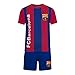 FC Barcelona Official Football Gift Boys Striped Kit Short Pajamas