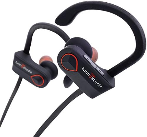 Wireless Bluetooth Headphones, Tunn Studio Earbuds with Mic, In Ear HD Stereo Noise Cancelling Sports Earphones, IPX7 Waterproof Sweatproof, 8 Hour Battery Play, Best for Running Jogging Workout Gym