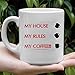 My house my rules my coffee Mug,Printing On Both Sides,Gifts