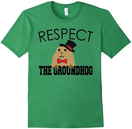 Men's Funny Respect The Groundhog Day T-Shirt Small Grass