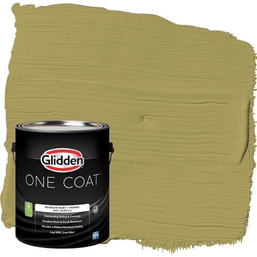 Glidden Interior Paint + Primer: Green Interior Paint /Loveliest Leaves, One Co…
